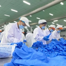 nitrile gloves OTG China fda510k nitrile gloves powder free medical gloves