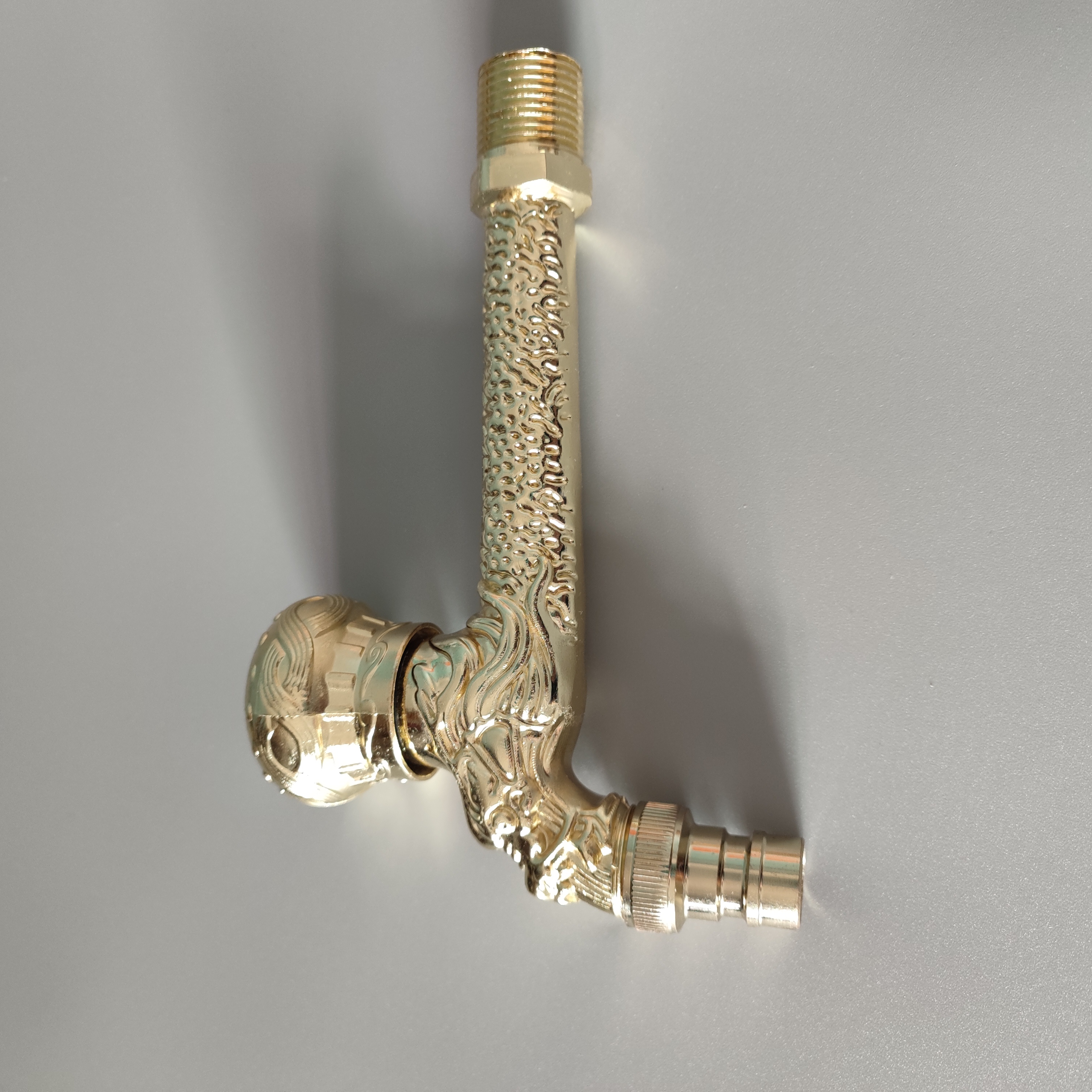 golden plating lengthen retro old style faucet tap